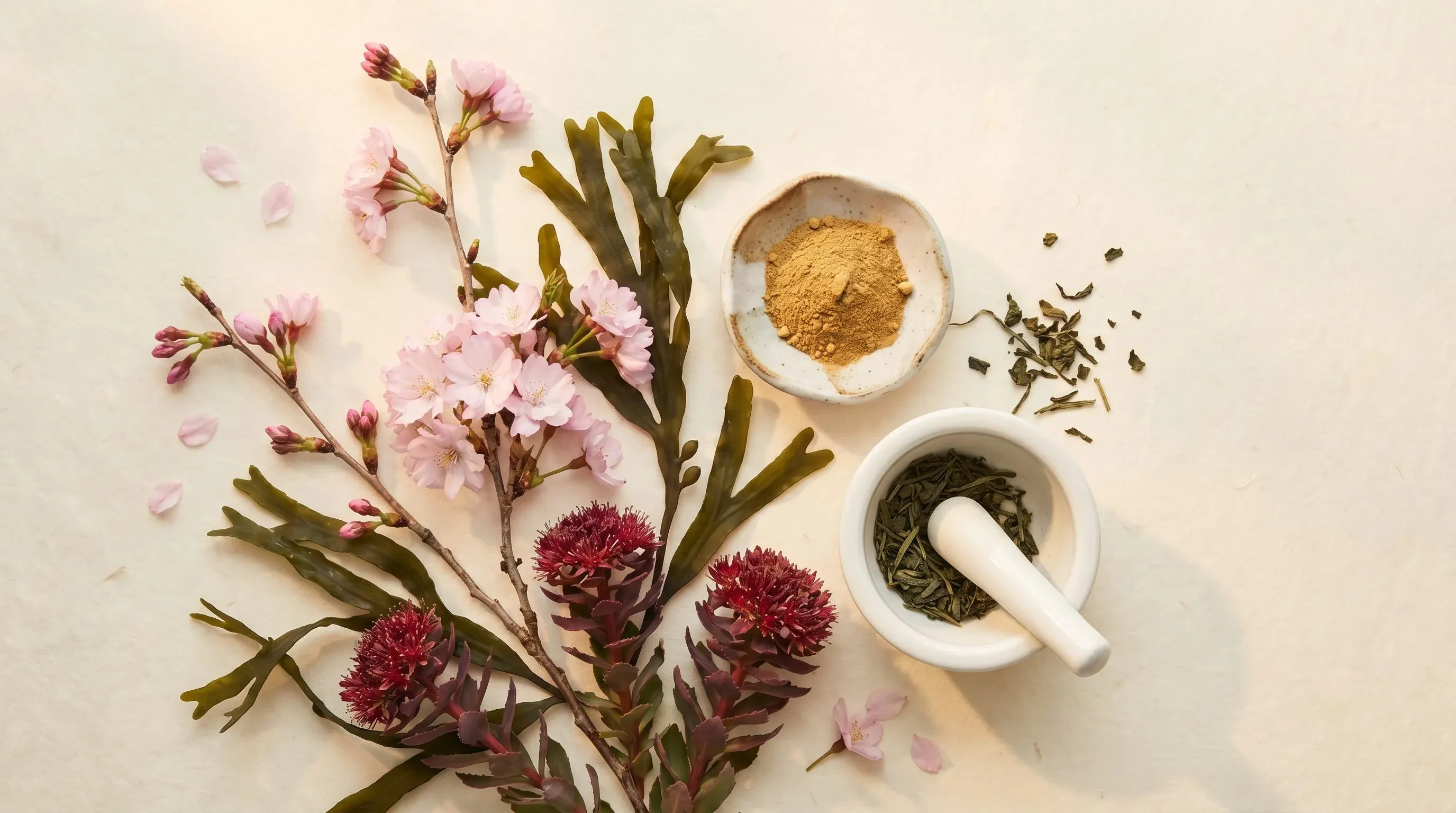 Natural botanical raw materials sourced for E-SEIDO formulation